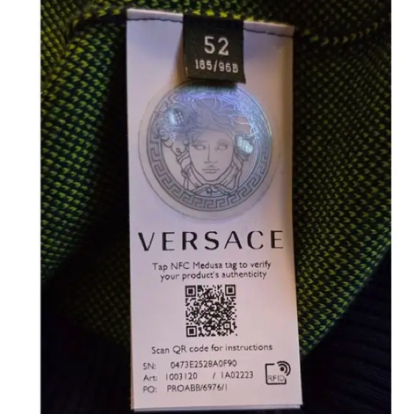 LA GRECA MEDUSA TERRY SWEATER sz 52 - Picture 8 of 8